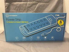 Witeem 12 Outlet 4 Smart USB SURGE PROTECTOR