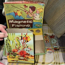 Vintage Magnetic Fishing Game, Made In England CHAD VALLEY 