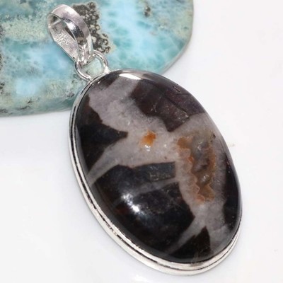 925 Silver Plated Michigan Septerian Pendant 2'' Eye Catching Design Trendy JW