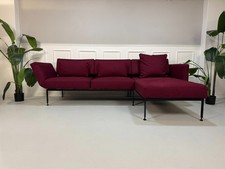 Brühl Roro Soft Rot Designer Ecksofa Garnitur Couch Bordeaux