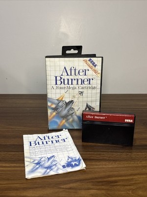 After Burner Sega Master System Video Game | W/ Manual | Untested