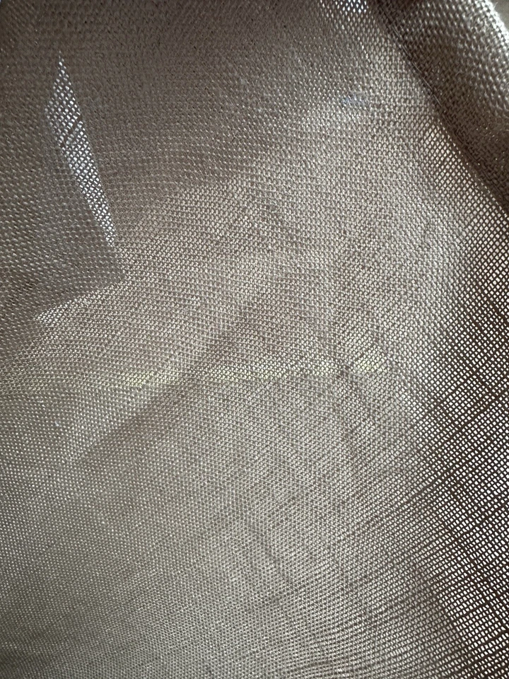 Juego de 2 cortinas beige oscuro mezcla lino 50x84 filtro de luz granja chic Foto 3 de 4