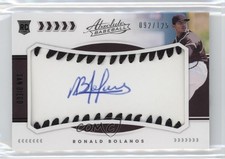 2020 Absolute Rookie Baseball Material Signatures Black Ronald Bolanos Auto qw7