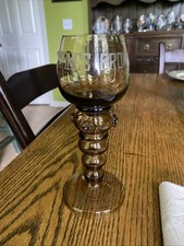 Antico calice da vino in vetro Moser Boemo James Brown Lyric Opera 1958 Chicago Il