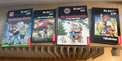 KOSMOS Die drei ??? Kids Buch-Set 4 Bücher signiert/beschriftet Deutsch
