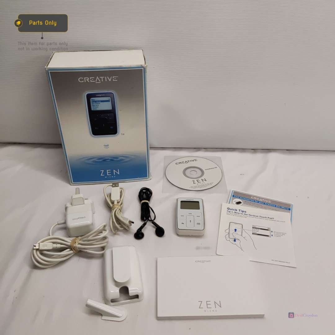 CREATIVE ZEN MICRO DAP-MD0004 MP3 MUSIC PLAYER 5GB SPARE & REPAIR