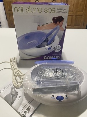 Conair Hot Stone Spa Massage Experience HR11R w/ Box, Stones, Tongs & Manual