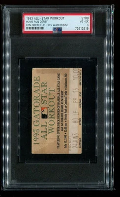 Home Run Derby Ken Griffey JR Hits Warehouse - PSA Ticket 1993 Baseball - Image 1 of 2