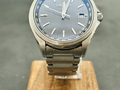 Exc+5] 1 Day Shipping SEIKO solar 7B75-0AA0 Black Men's Japan | eBay