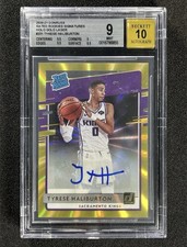 1/10 ≈1/1 ! 2020 Donruss Tyrese Haliburton #231 Gold Laser Holo RC Auto BGS 9/10