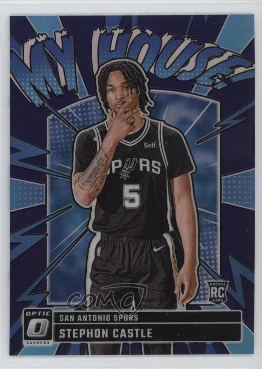 2024-25 Panini Donruss Optic My House Purple Prizm Stephon Castle #16 1p1a