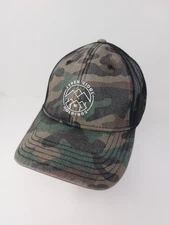 Aspen Ridge Holdings Faded Camo Snapback Hat Adjustable Mesh Back Cap