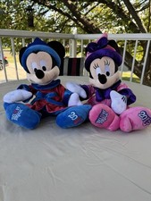 Disney 2013 Mickey  Minnie Mouse Halloween Plush Set,  Believe In Magic  NWT
