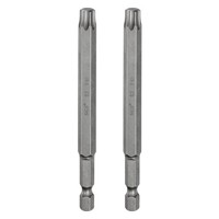 "2 StüCk T45 Torx-Schraubendreherbit FüR 1/4\" Sechskantschaft 4\" Lang Magnetisch"