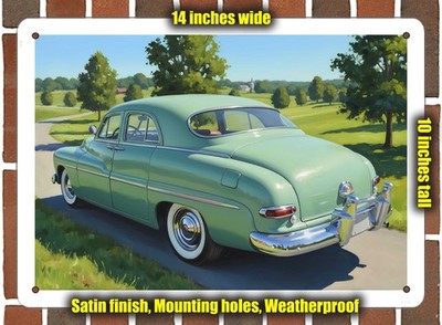 Metal Sign - 1950 Mercury 19 Oil Painting - 14x10