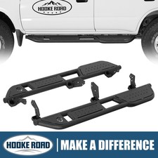 Hooke Road 2pcs Textured Steel Side Step Nerf Bars For 1996-2002 Toyota 4runner