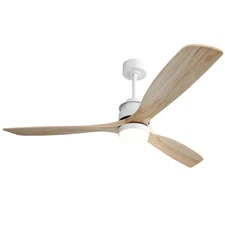 Ceiling Fan with Lights, 60 Inch Large Mordern Wood Ceiling Fan with Remote f...