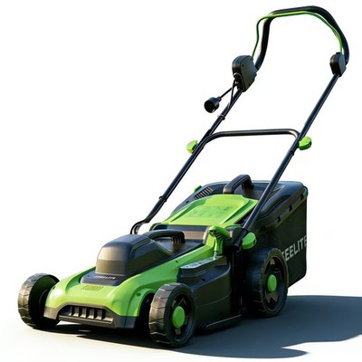 Steelite 16-Inch 1800W Corded Lawn Mower with Collection Bag & Height Adjustment