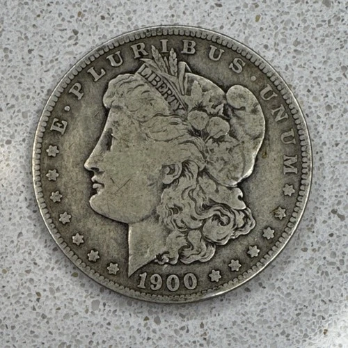 Morgan Silver Dollar 1900 $1 Coin Circulated 0.9 Fineness, Orleans