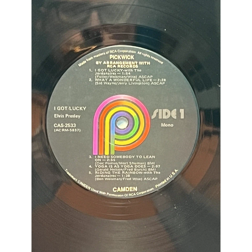 Elvis Presley - I Got Lucky Mono CAL-2533 In Shrink NM/M- Incredible Copy - Image 4 of 4