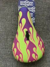 SUNDAY BMX FLAME BICYCLE PIVOTAL  CRUISER SEAT ODYSSEY CULT PRIMO BMX BIKE SEAT