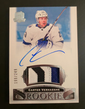 CARTER VERHAEGHE 2019-20 UD THE CUP ROOKIE AUTO PATCH RPA /249 #147 3 COLOR RC
