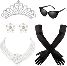 BBTO 6 Pieces Halloween 1920s Accessories for Women Costume Set... 