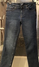 Women  s Cat  Jack Straight Recto Dark Blue Denim Jeans Size 16