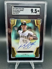 2024 Topps FIVE STAR Auto Aqua Paul Skenes #53/75 RC Rookie Pirates SGC 9.5 Mint