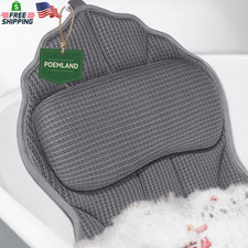 Bath Pillows for Tub, Luxury Bath Pillow Soft 4D Mesh, Bathtub Pillow with 6 Suc