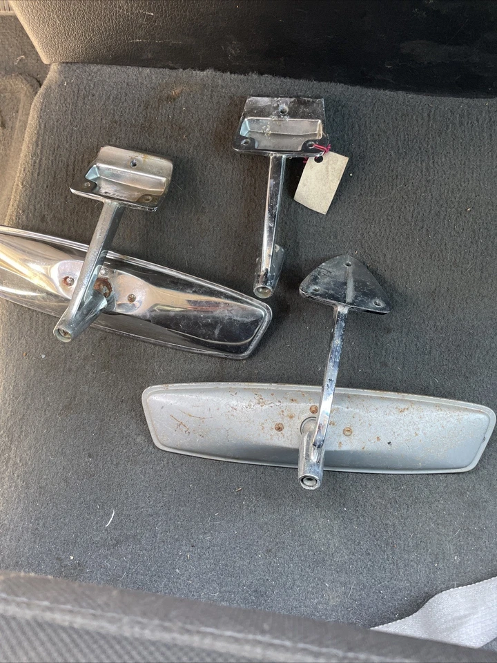 Lote 2 Espejos Retrovisores Coche Vintage 1960-1980 Dodge Plymouth Restauración Chevy Foto 2 de 4