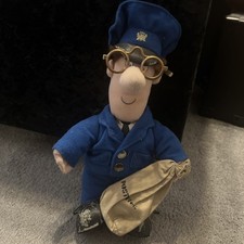 Vintage Postman Pat Soft Toy 1996 Woodland Animations Ltd Golden Bear Rare