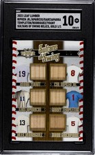 2022 Leaf Lumber Ripken Aparicio Yount Rodriguez Game Used Bat GOLD SGC 10 (1/1)