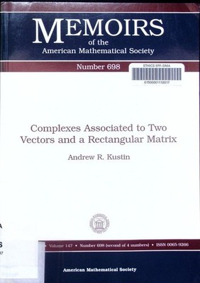 Complexes associated to two vectors and a rectangular matrix Andrew R. Kustin. M