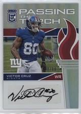 2017 Donruss Elite 28/99 Victor Cruz #PTT-15 Auto 0my