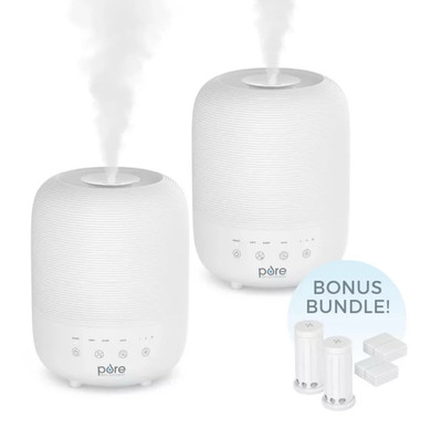Pure Enrichment HUME Sense Top Fill Humidifier Auto Mode Humidity, 2pk Brand NEW