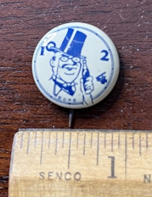DR PEPPER 10-2-4, Advertising Pinback Button  3/4 in Dia.