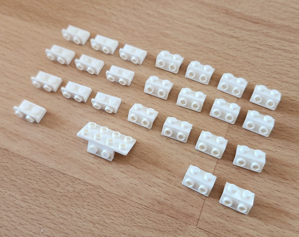 25 LEGO white brackets: 93274 99781 99780 inverted - image 4 of 4