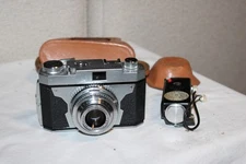 T.K.C. Classic II Film Camera Sygmar 45mm f3.5 w/Ricoh Flash Unit and Case