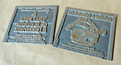 Ancienne Plaque D'imprimerie Typo – Objet Déco Vintage Atelier