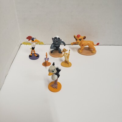 Disney Lion King Guard Plastic Lion Lot of 6 Toy Figurines Cake Just Play