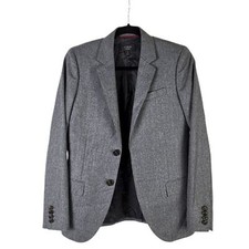 J. Crew Ludlow Vitale Barberis Canonico Grey Wool-Blend Italian Blazer