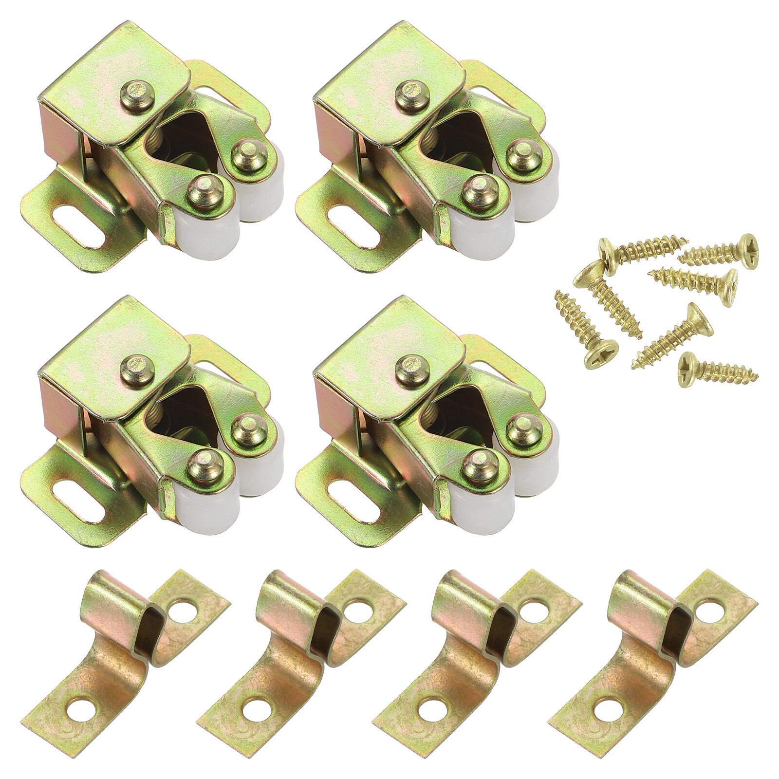 4Pcs Multicolor Double Roller Cabinet Latches for Closet & Cabinet Doors