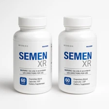 2 Bottles SEMEN XR Male Enhancement Supplement – 120 Caps – Max Potency Formula