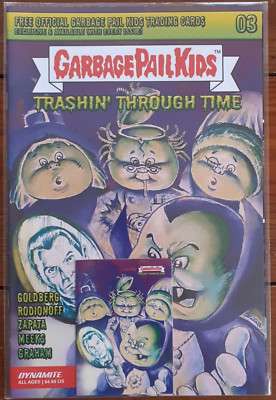 GARBAGE PAIL KIDS: TRASHIN' THROUGH TIME #3, FREE CARD, DYNAMITE, DEC 2023, VF