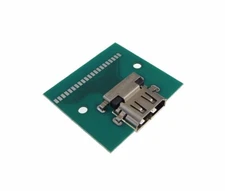 HDMI Female Connector Breakout Board 19P Solder Pad