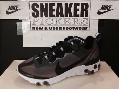 Nike React Element 87 - AQ1090 001 - Anthracite / Blk - Wht - Mens 5 / Wmns 6.5