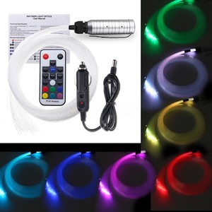 Détails Sur 200pcs 3m Rgb Led Voiture Lumière Fibre Optique App Contrôle 075mmtélécommande