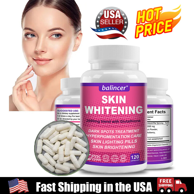 2000mg Mixed Glutathione Capsules (120 capsules) - Whitening the skin