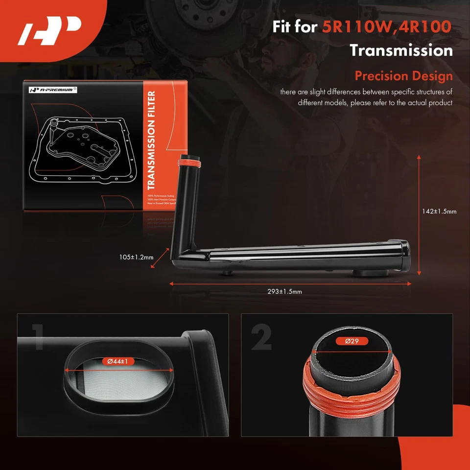 Filtro de transmisión automática A-Premium para Ford E-350 F-150 Heritage F-250 Super Duty LCF Foto 4 de 4